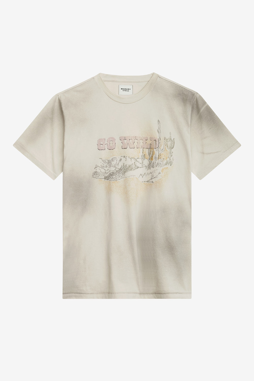 Zaof プリント入りコットン tシャツ - ベージュ - Woman - 1