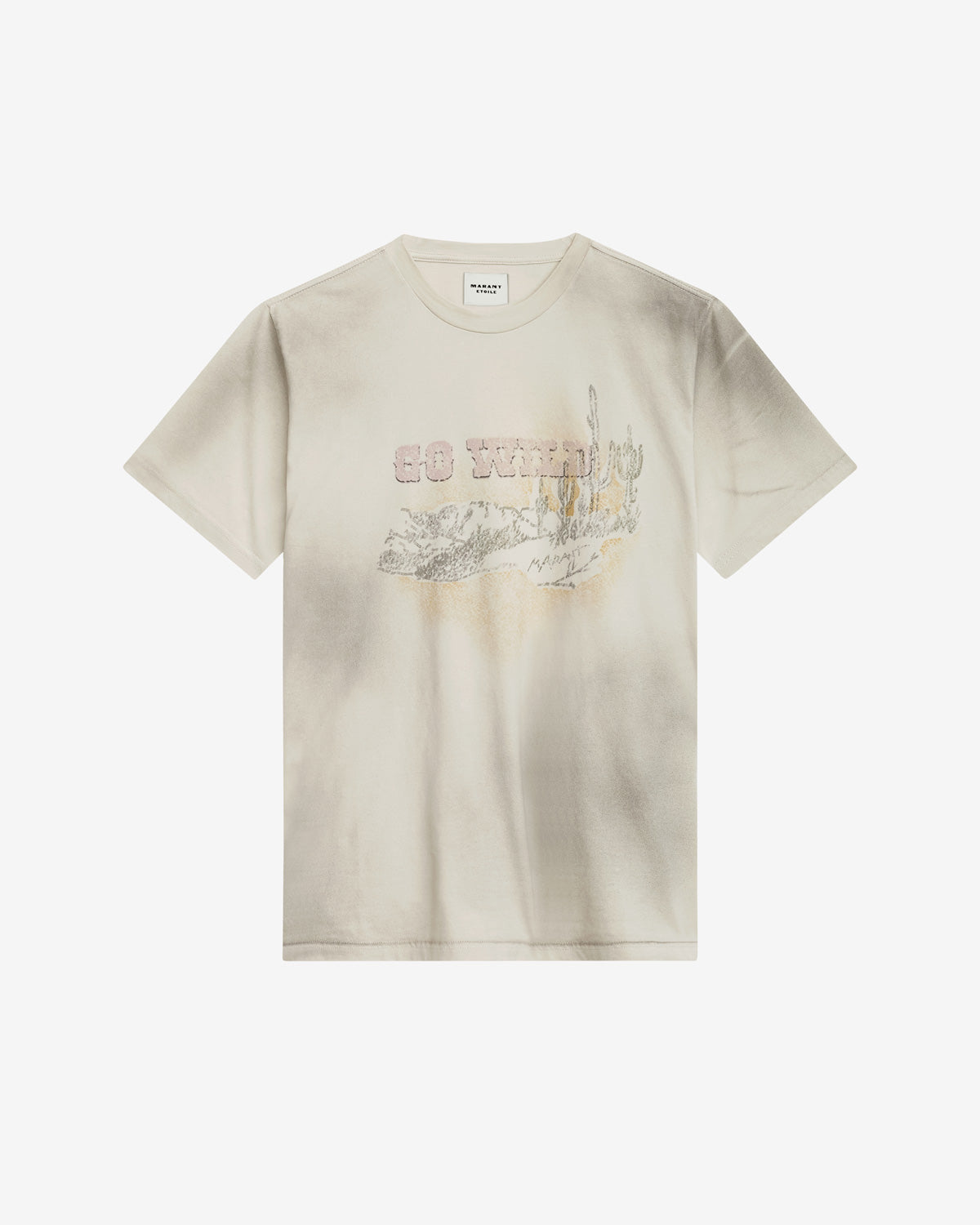 Camiseta honore de lino estampado - Beige - Man - 1