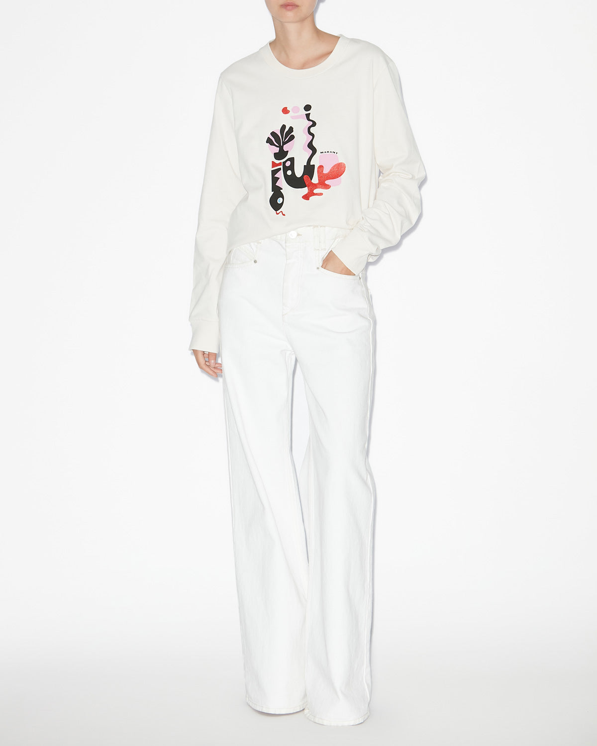 Gabby tee shirt - Ecru - Woman - 1