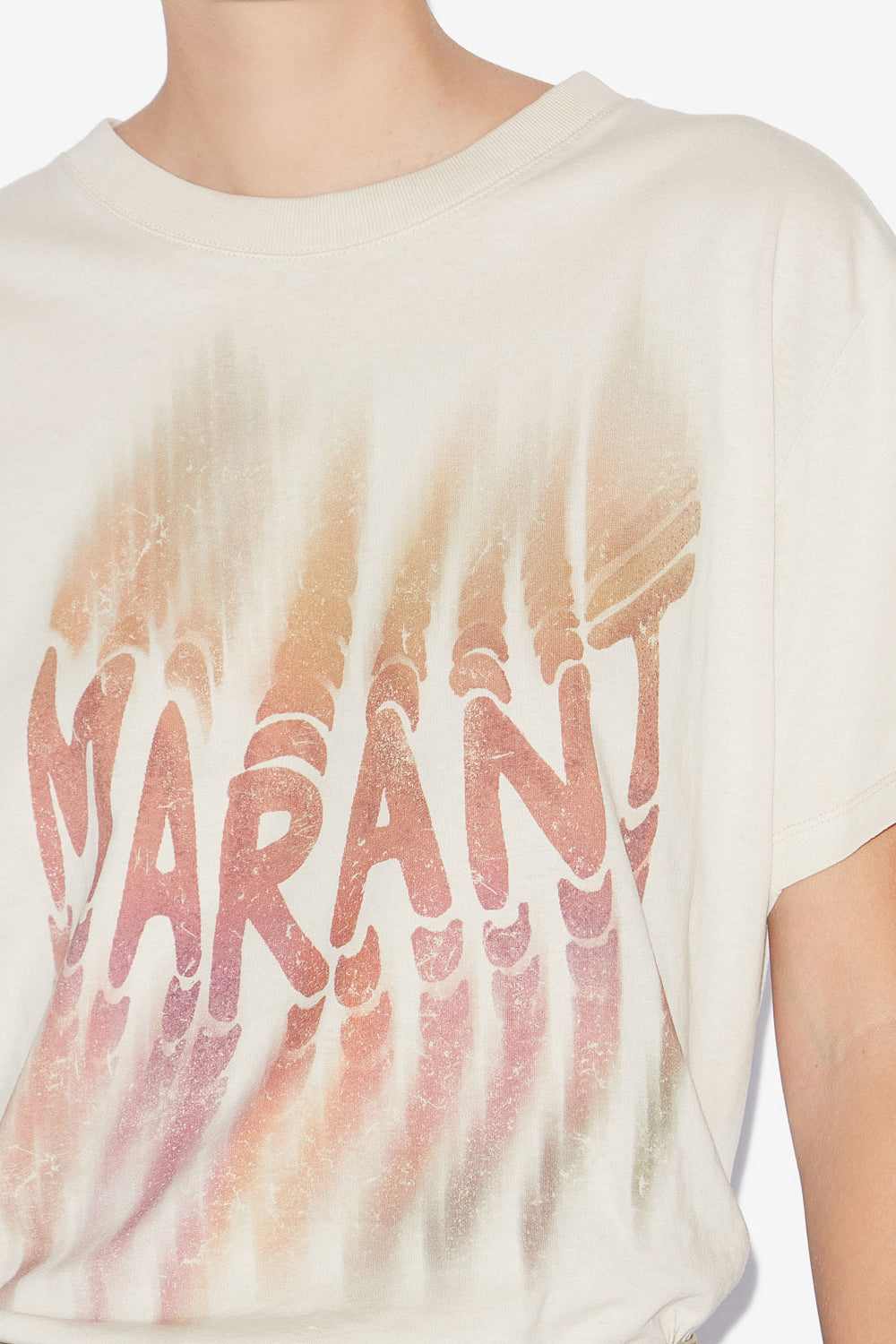 Logo-t-shirt zoeline aus baumwolle - Naturfarben - Woman - 3