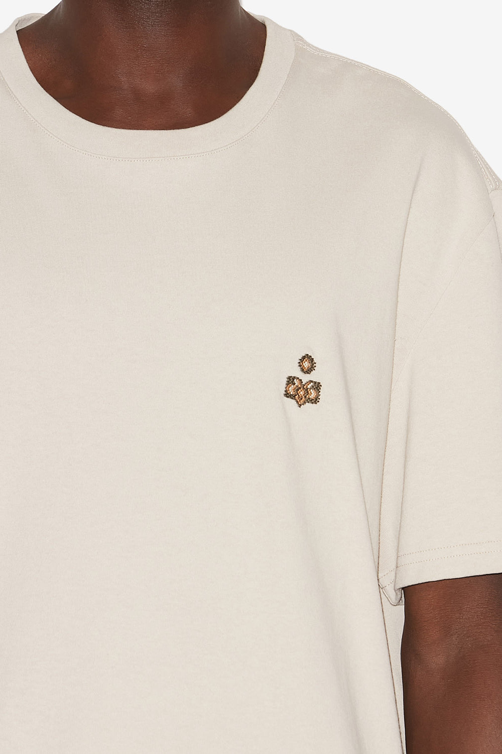 Camiseta con logotipo hugo de algodón - Crudo - Man - 3