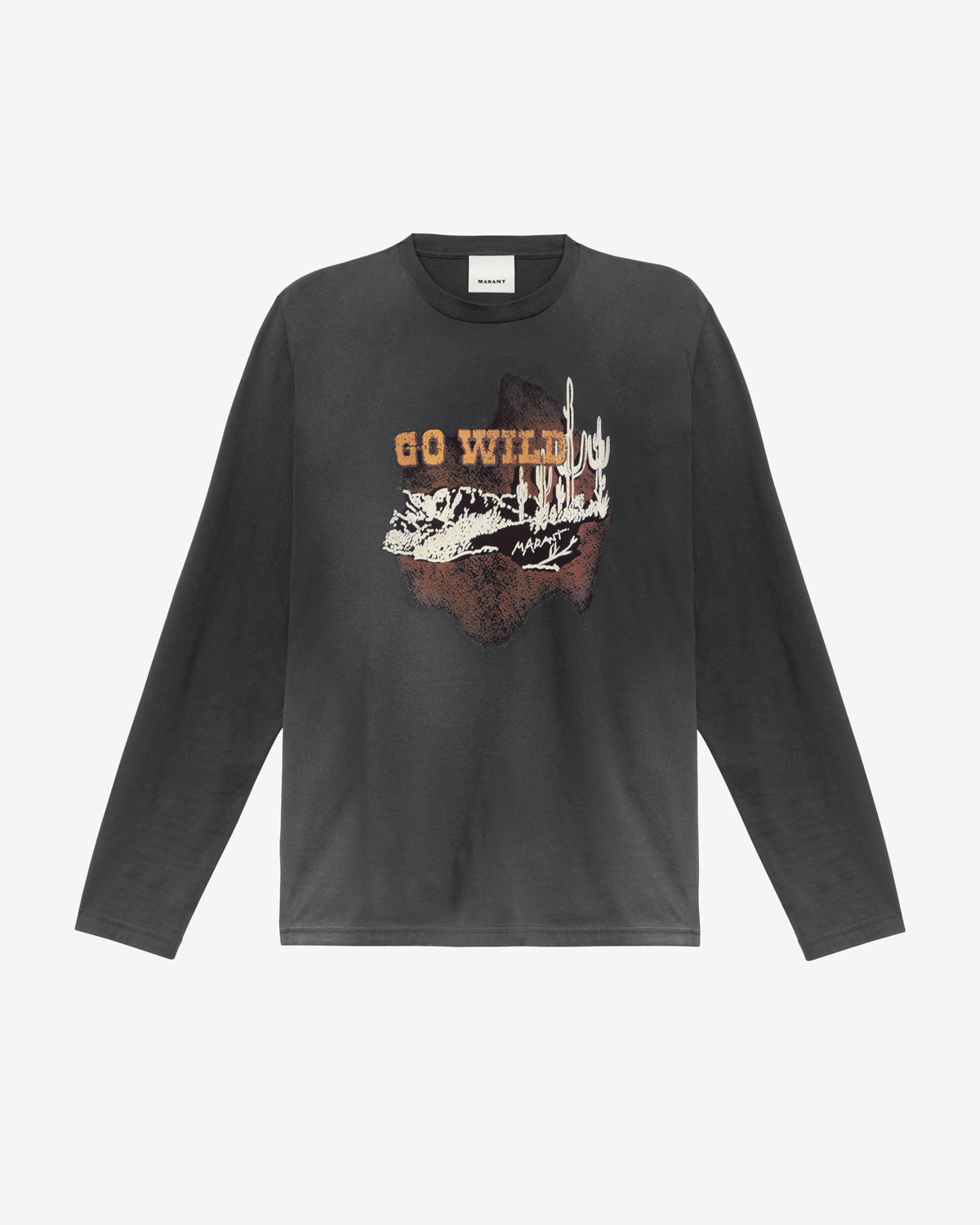 Leiloha printed linen t-shirt - Black - Man - 5