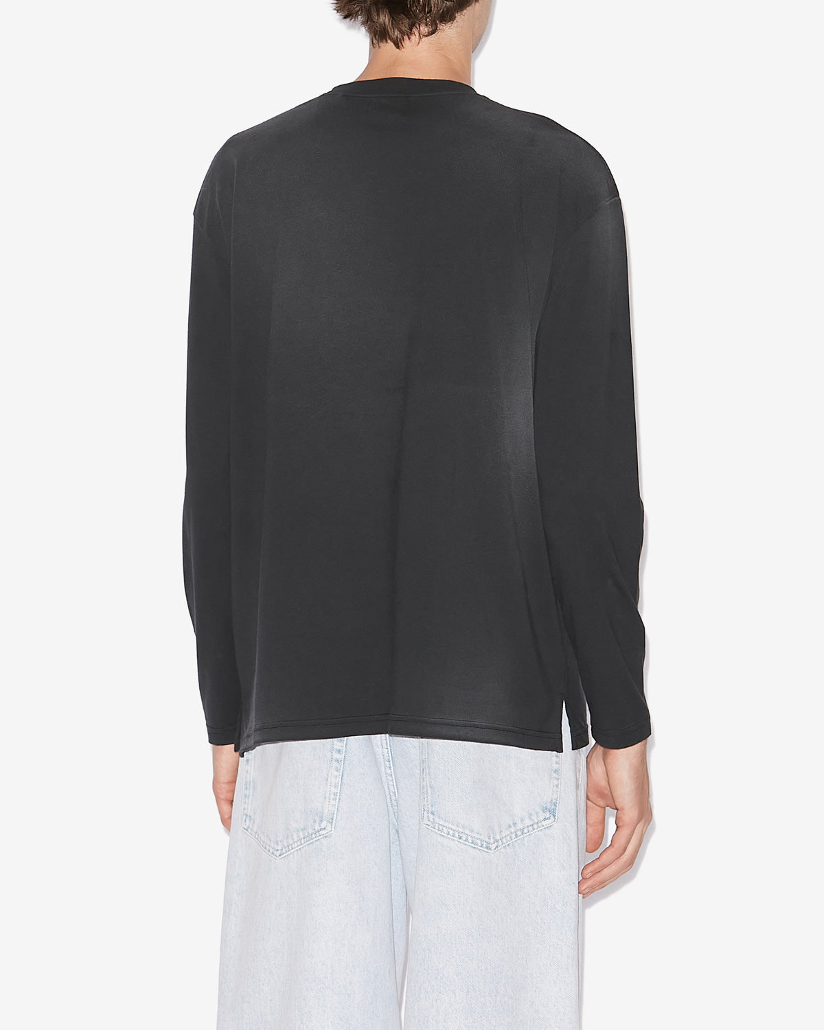 Leiloha printed linen t-shirt - Black - Man - 4