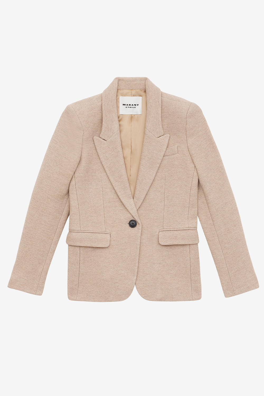 Chaqueta de traje kerstin de lana virgen - Beige - Woman - 1