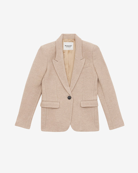 ブルゾン ISABEL MARANT ETOILE Women Outer GI0043FA C1J09E 23 Beige KERSTIN JACKET Woman beige | ISABEL MARANT Official online store