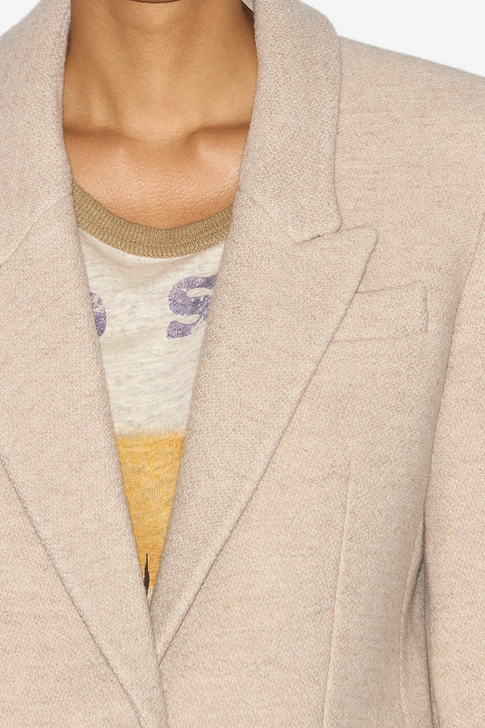 Chaqueta de traje kerstin de lana virgen - Beige - Woman - 3