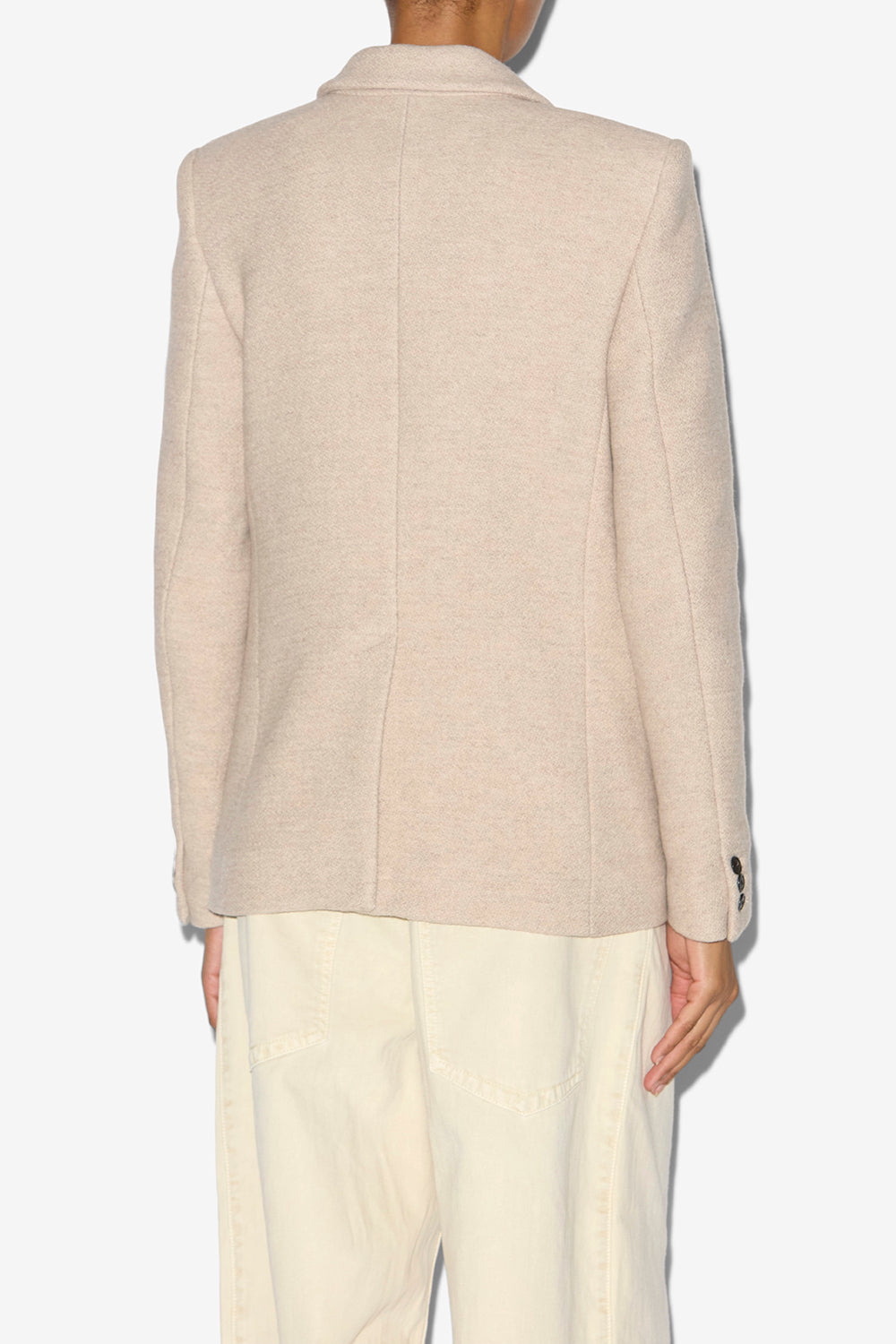 Chaqueta de traje kerstin de lana virgen - Beige - Woman - 5