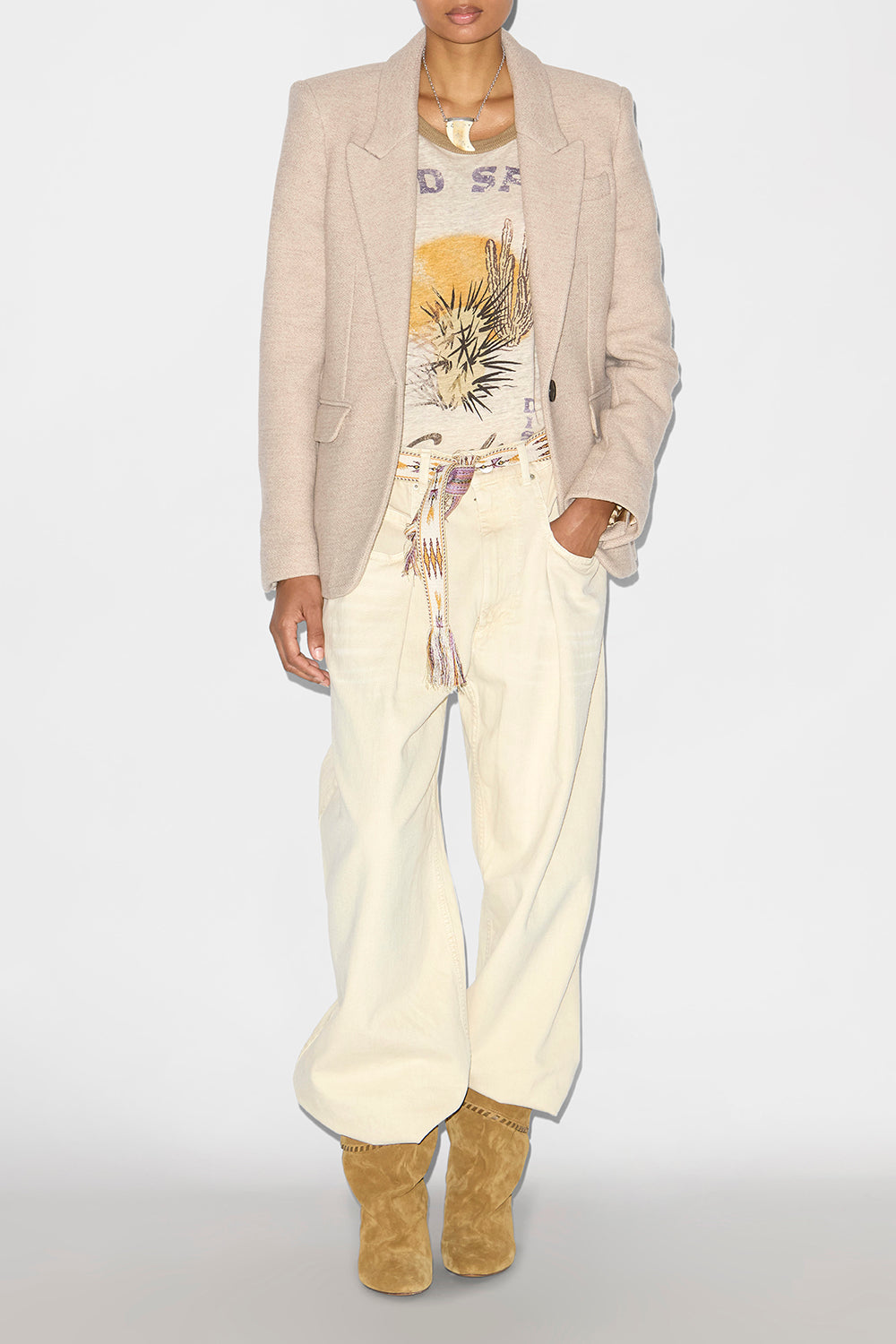 Chaqueta de traje kerstin de lana virgen - Beige - Woman - 2