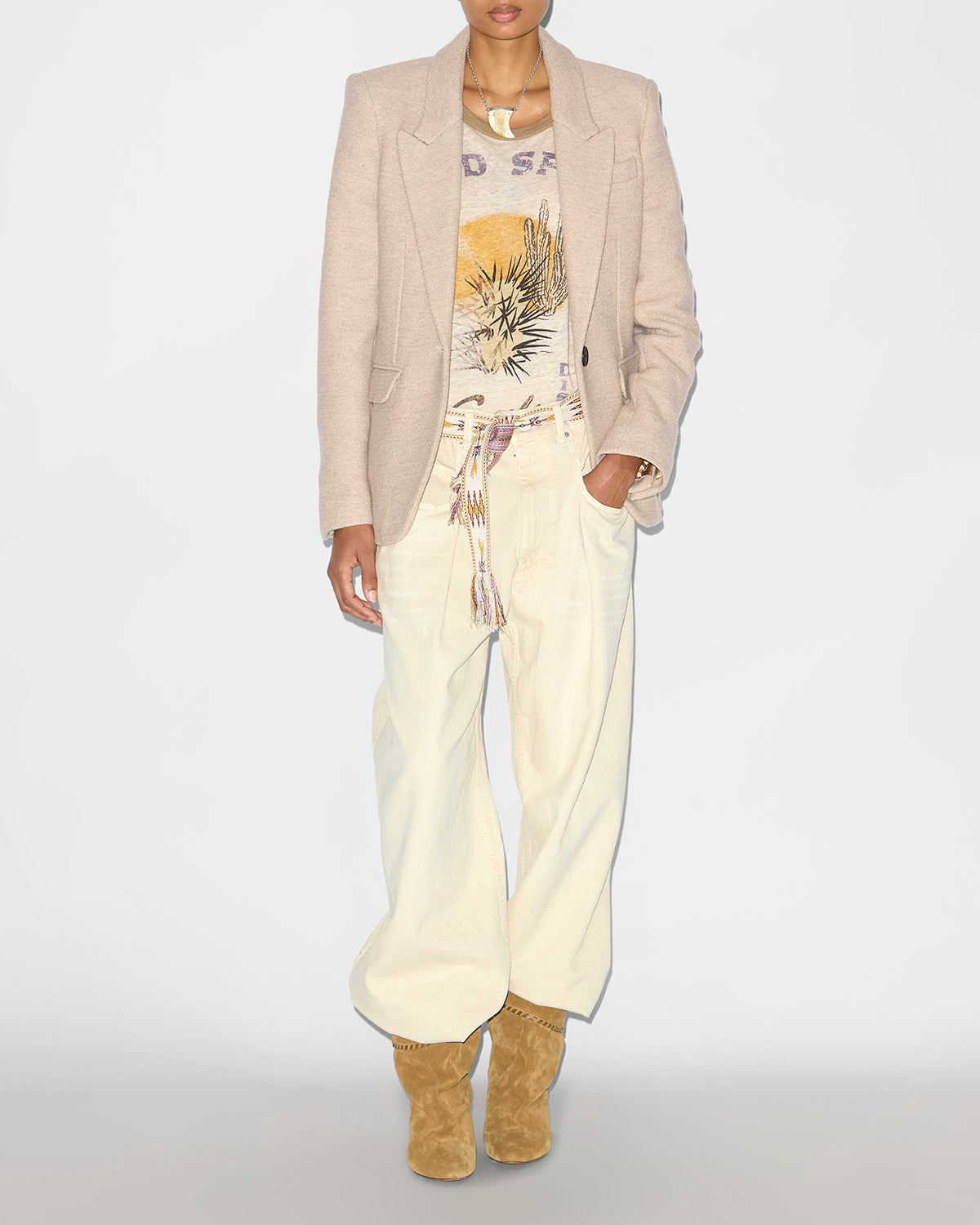 Kerstin virgin wool suit jacket - Beige - Woman - 1