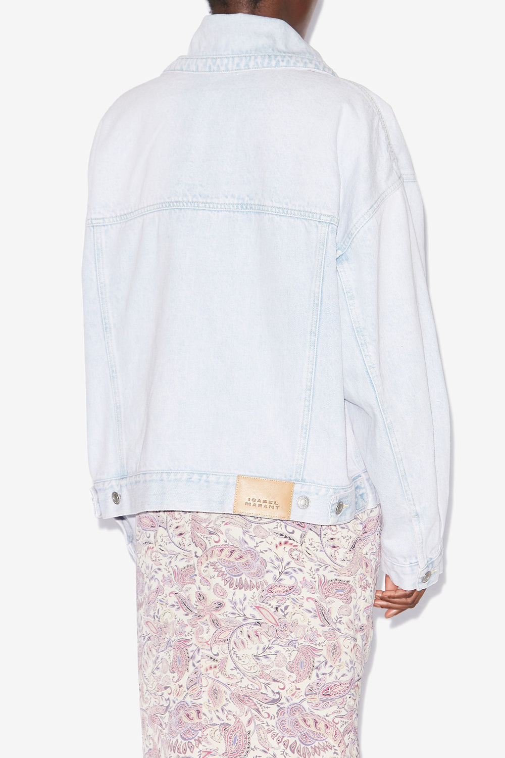 Veste courte liliany en denim - Bleu clair - Woman - 5