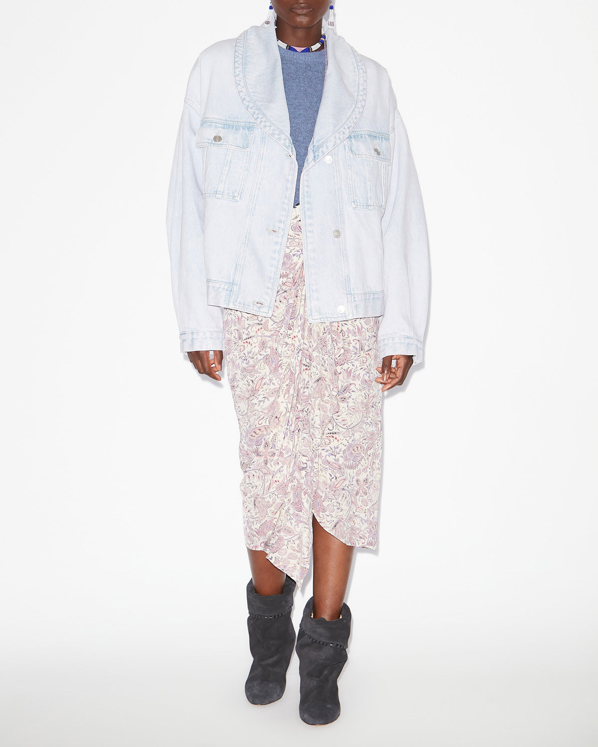 Kurze jacke liliany aus denim - Hellblau - Woman - 1