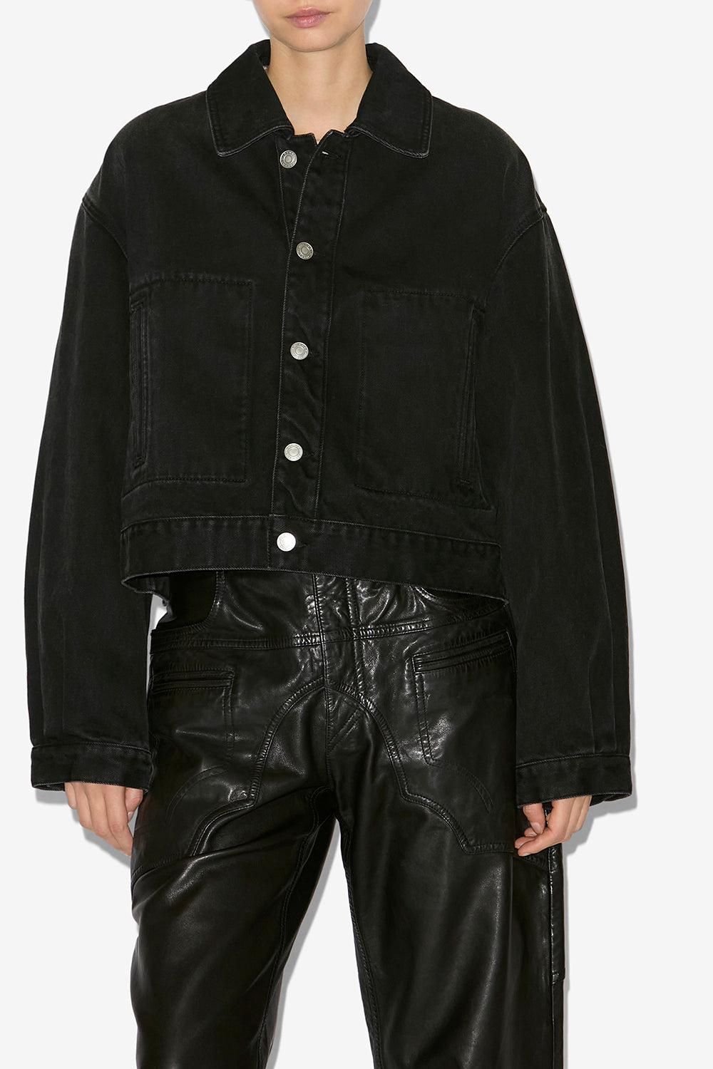 Josephine classic denim jacket - Black - Woman - 5