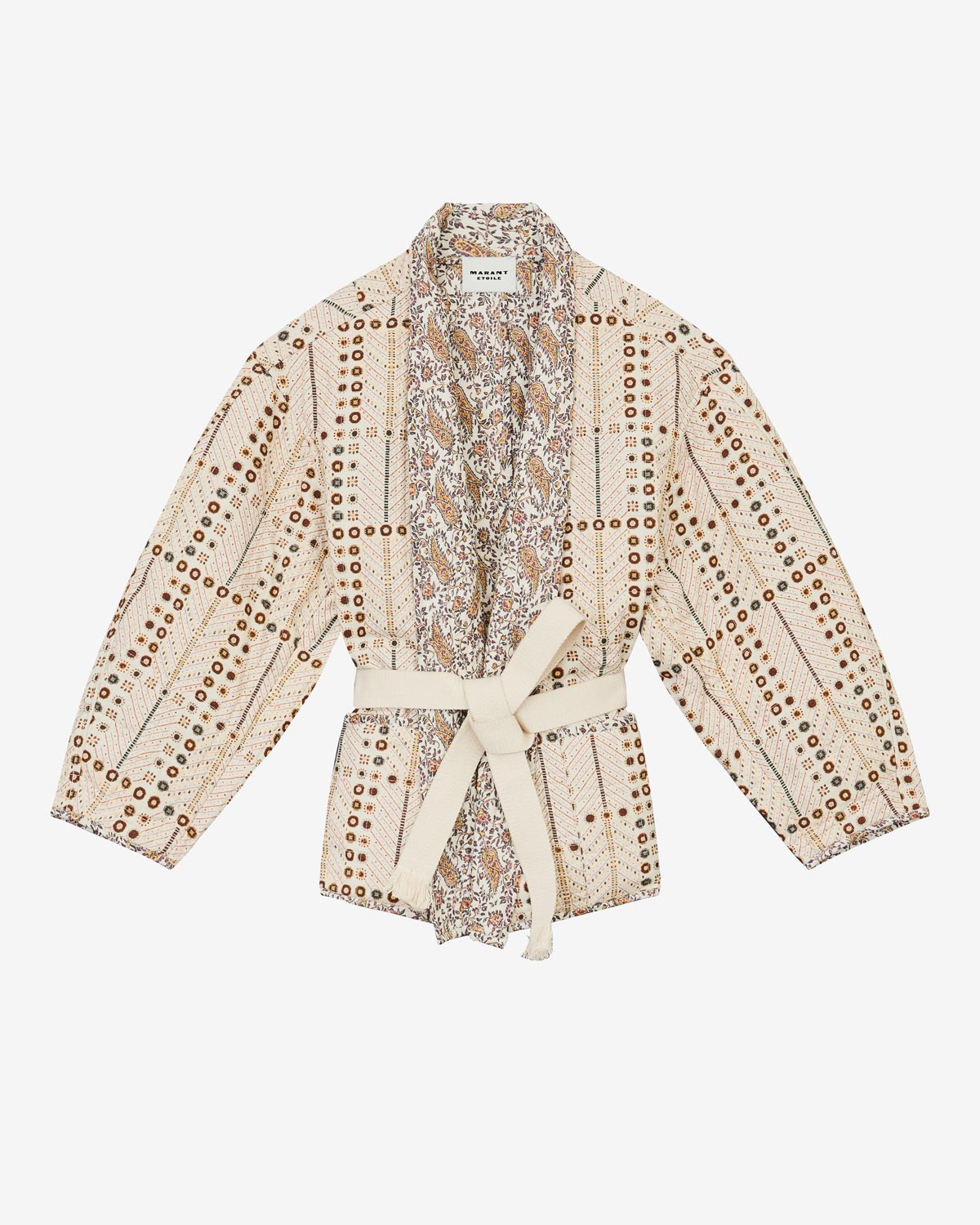 Bedruckte jacke chancel aus baumwolle - Naturfarben - Woman - 5