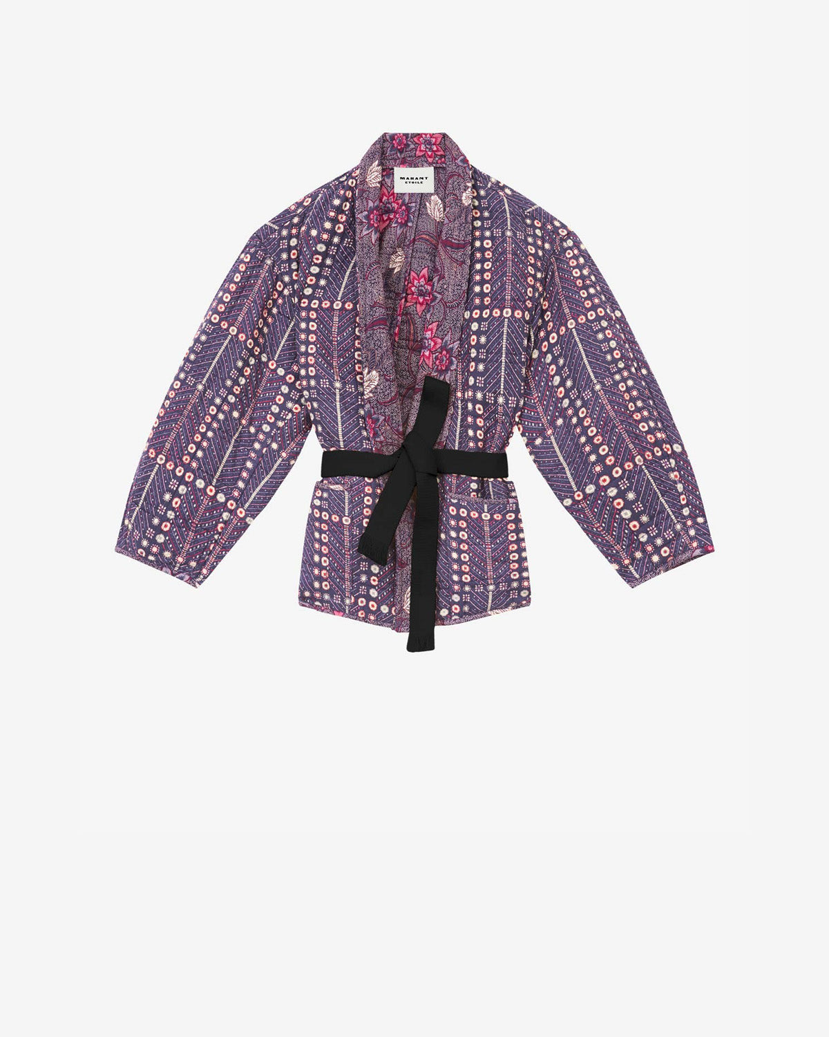 Bedruckte jacke chancel aus baumwolle - Lila - Woman - 5