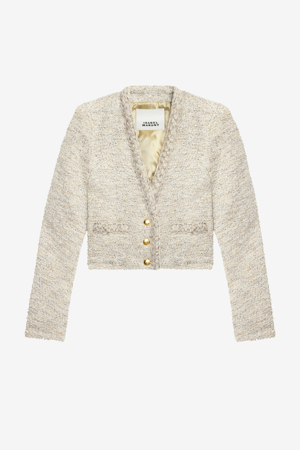 Gwendoline short cowens jacket - Ecru - Woman - 1