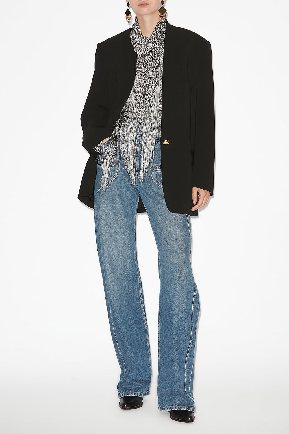 Helona flowing suit jacket - Black - Woman - 2