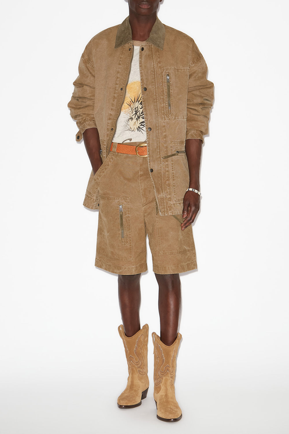 Kimel coated cotton jacket - Light bronze - Man - 2