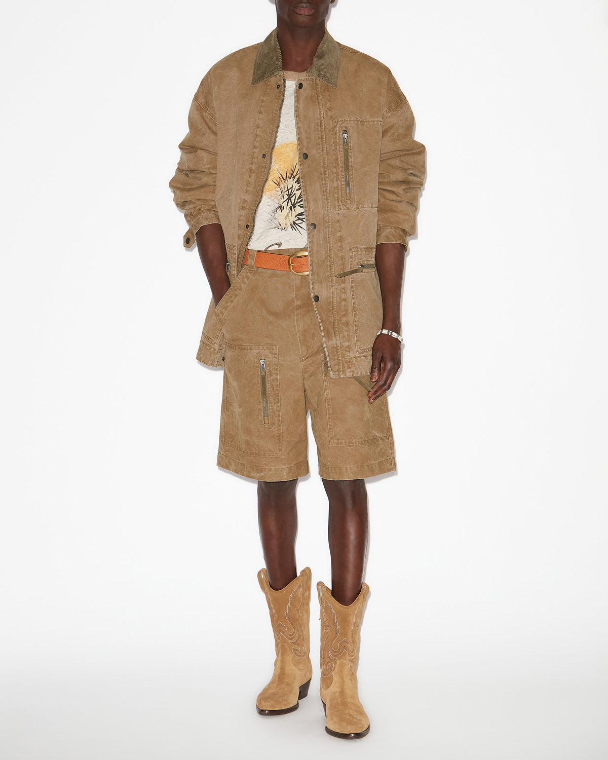 Kimel coated cotton jacket - Light bronze - Man - 1