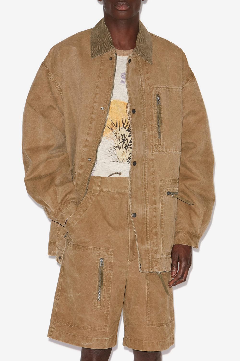 Kimel coated cotton jacket - Light bronze - Man - 4