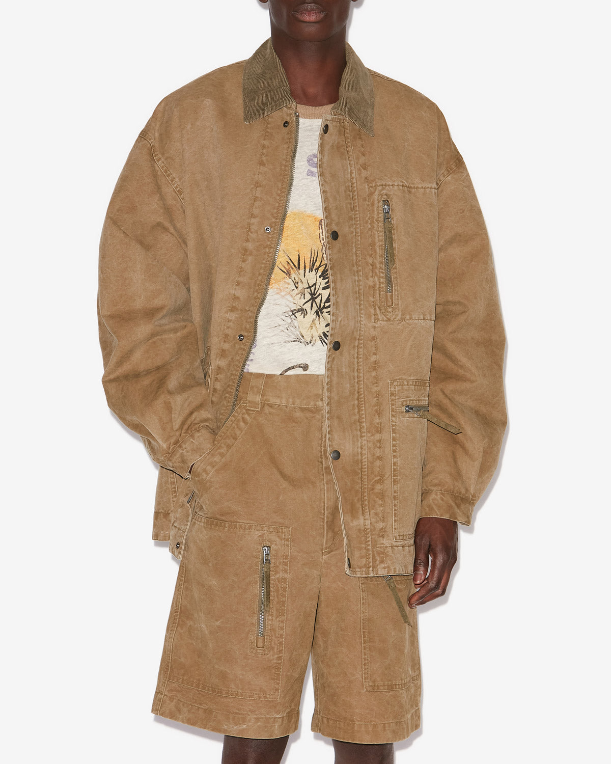 Kimel coated cotton jacket - Light bronze - Man - 3