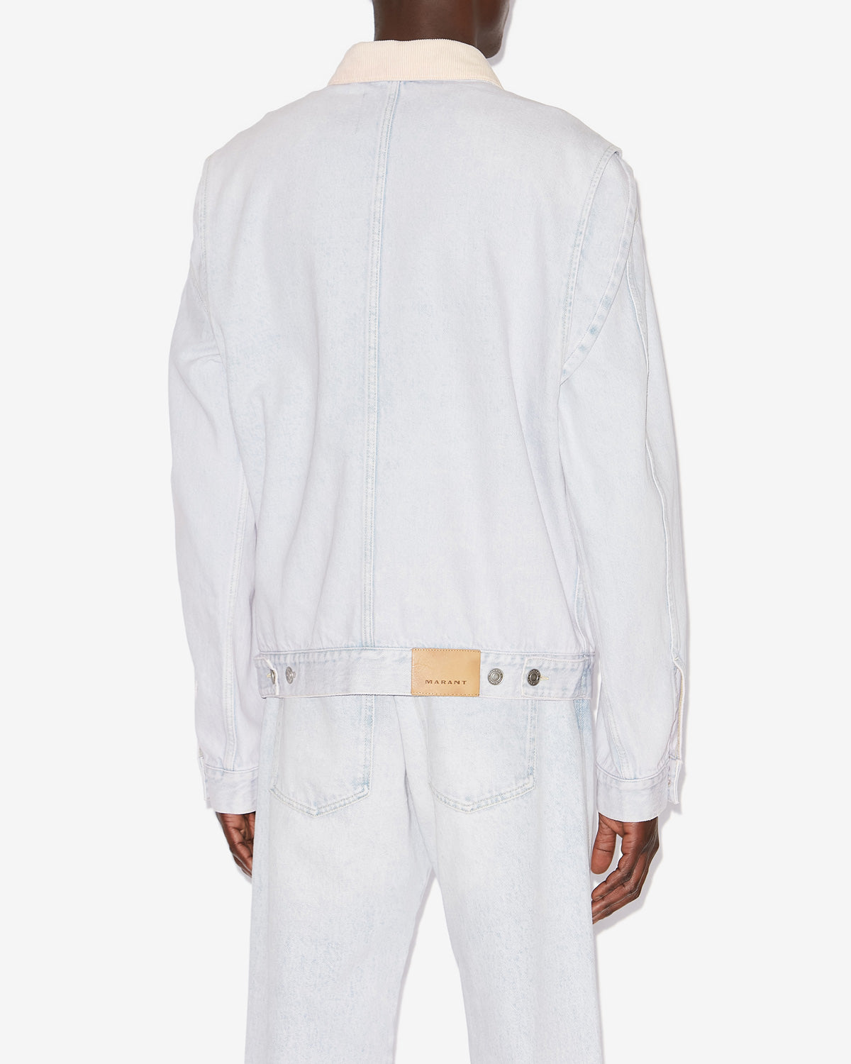 조담 데님 재킷 - 하늘색 - Man - 4