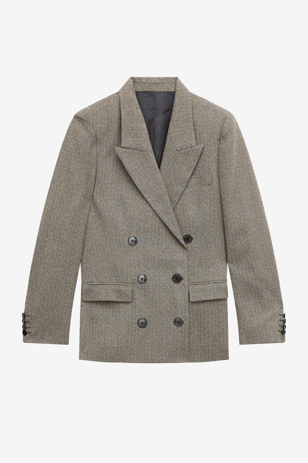 Irma glen plaid suit jacket - Black and ecru - Woman - 1