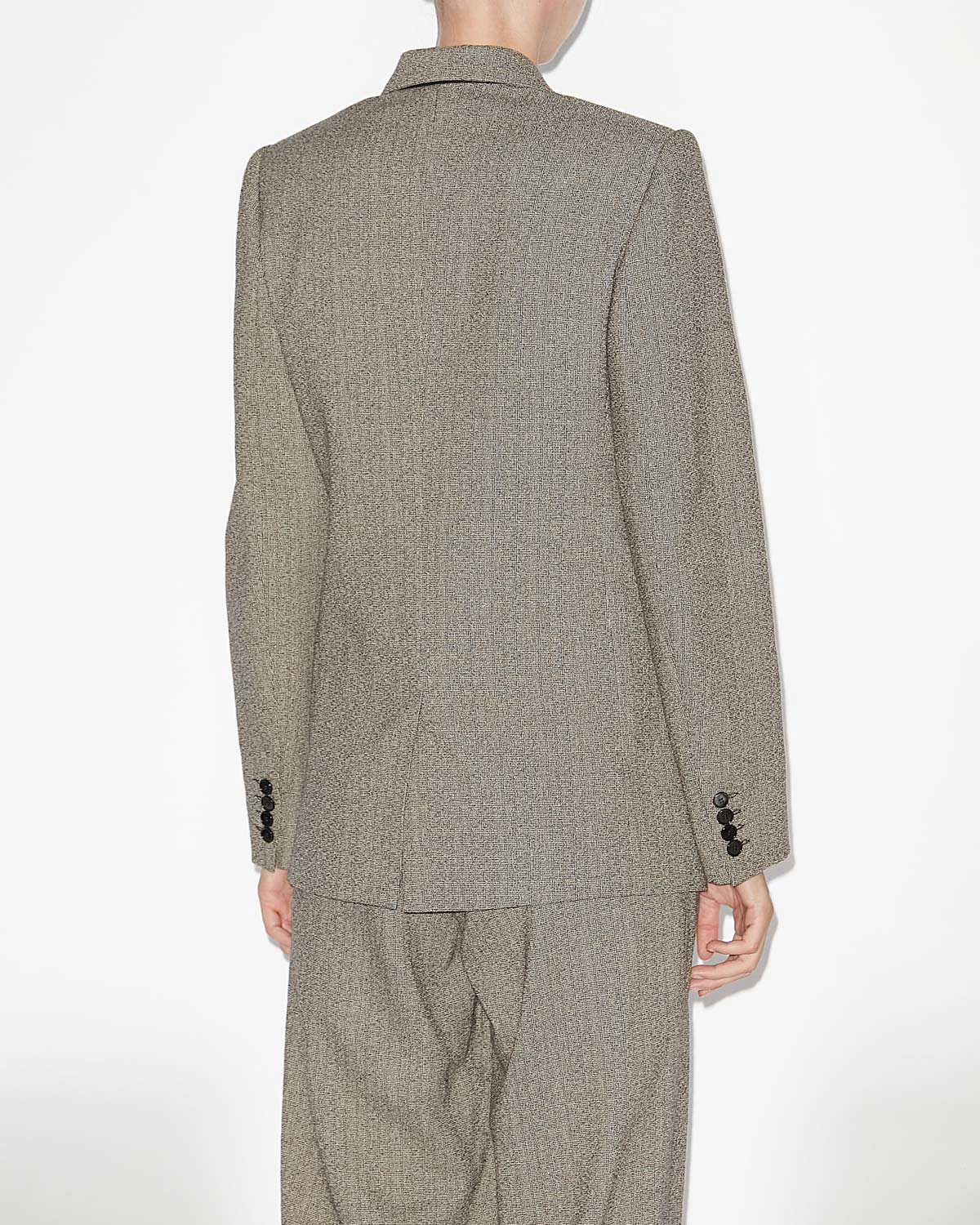 Veste tailleur irma motif prince-de-galles - Noir et écru - Woman - 4