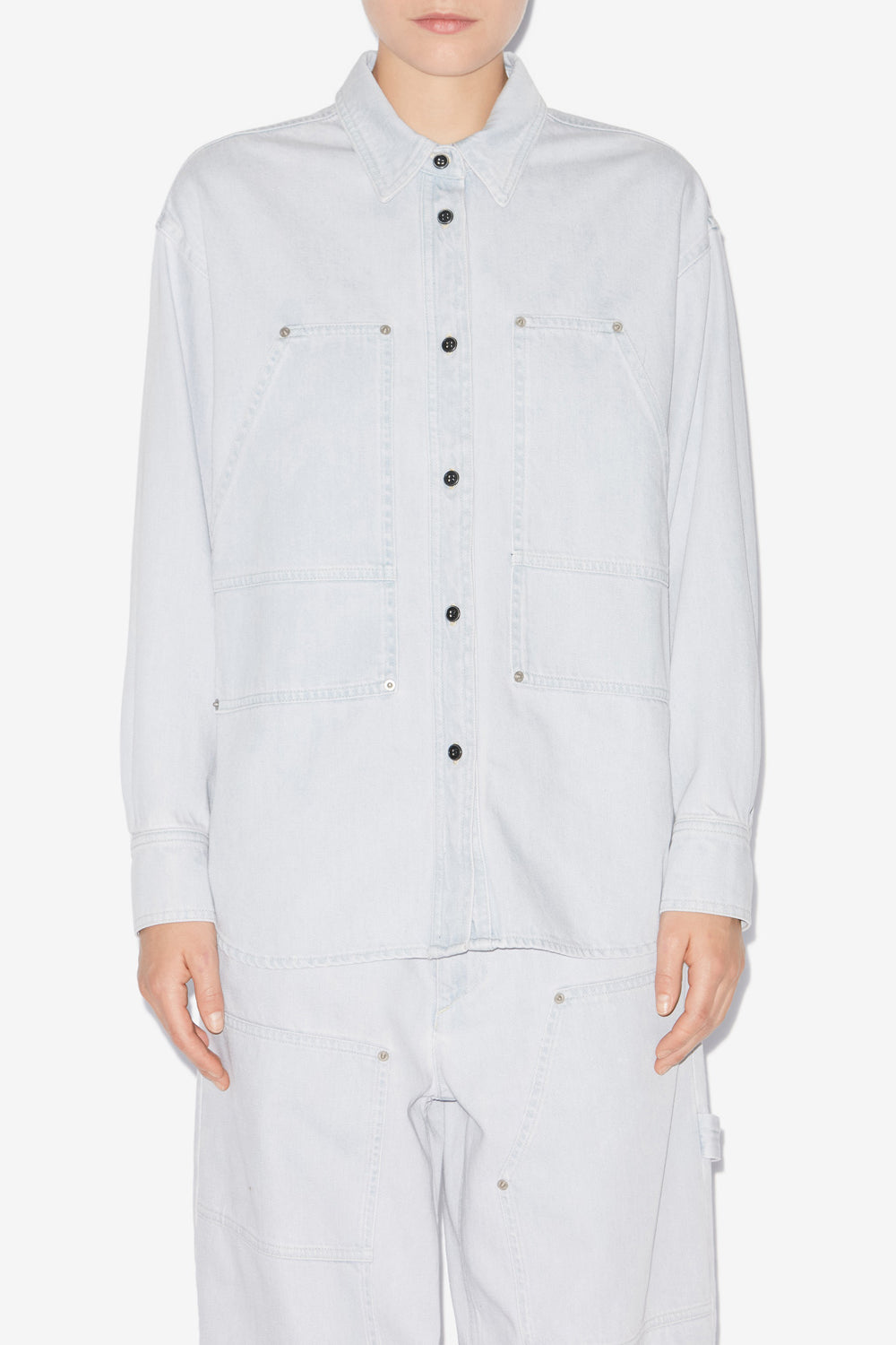 Okely lightweight denim jacket - Light blue - Woman - 4