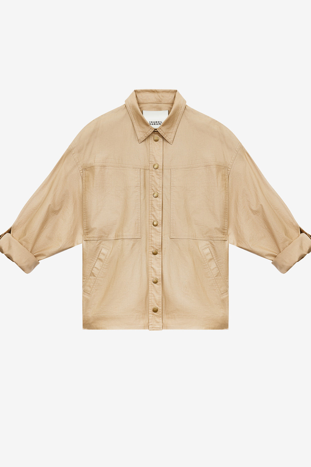 Florania coated linen jacket - Beige - Woman - 1