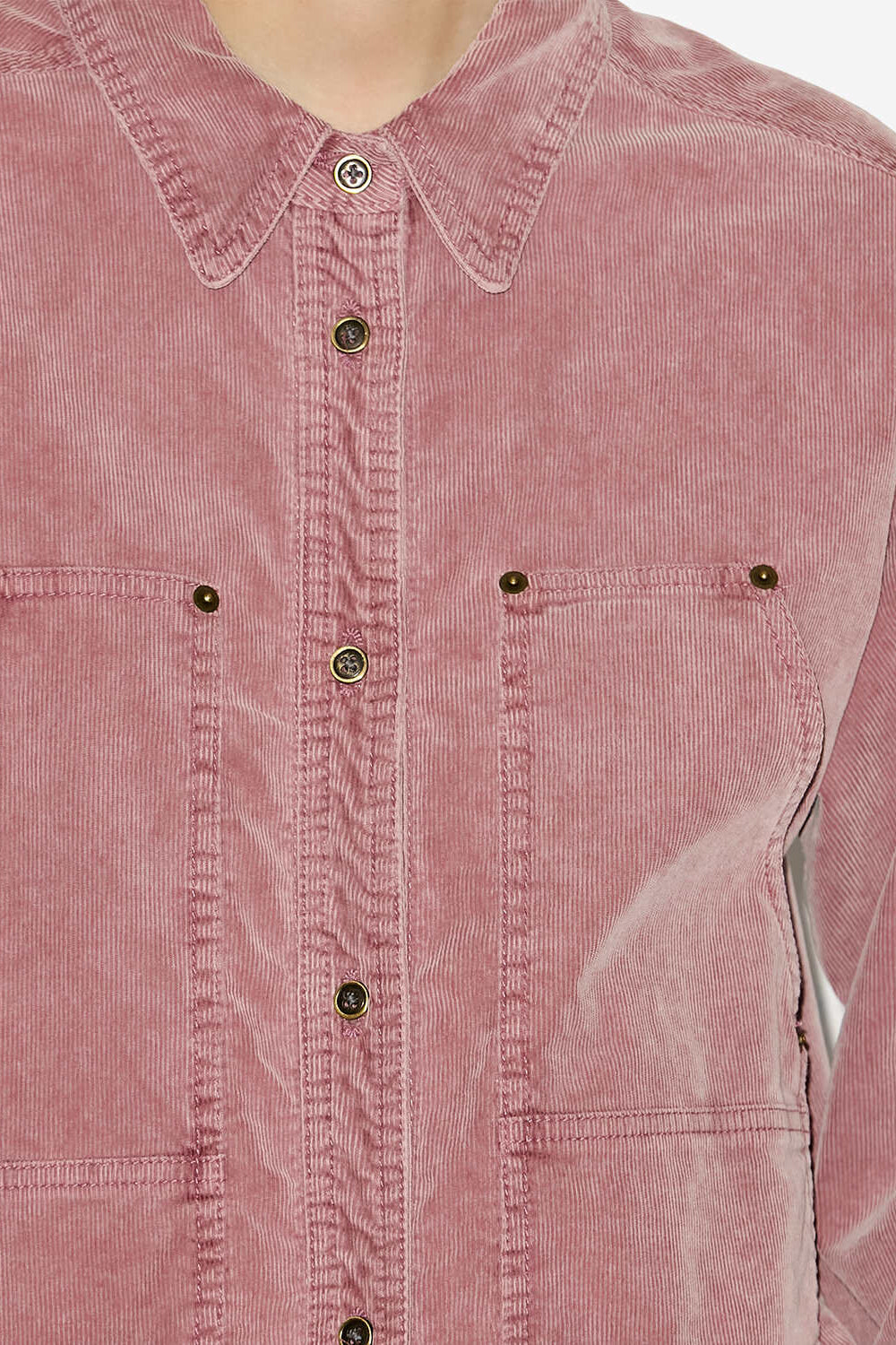 Jacke oriana aus cordsamt - Sepia pink - Woman - 3