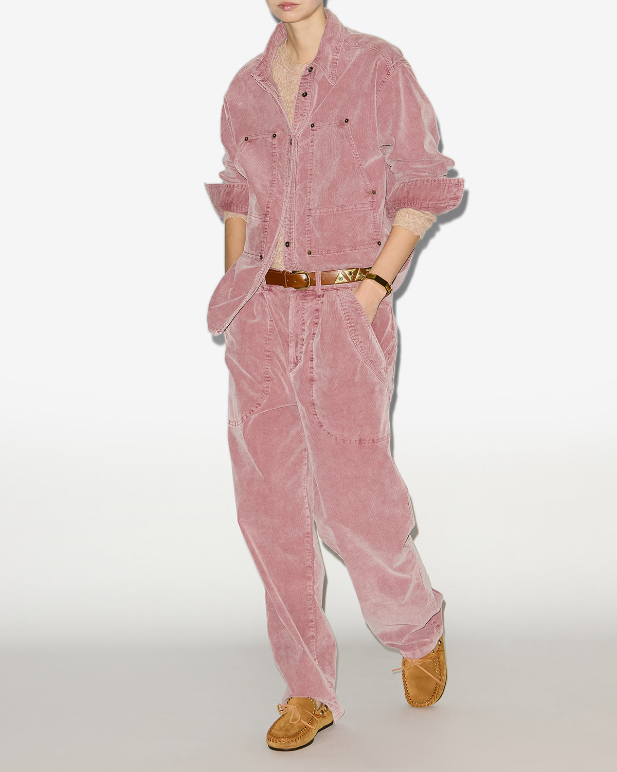 Oriana 코듀로이 재킷 - Sepia pink - Woman - 1