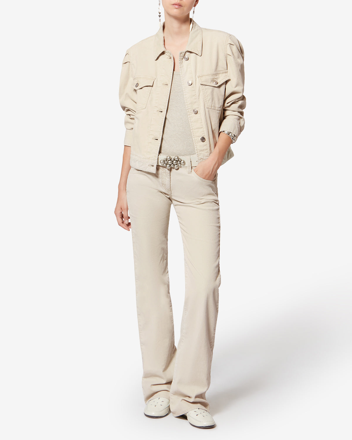BOLINEAV JACKET Woman ecru | ISABEL MARANT Official online store