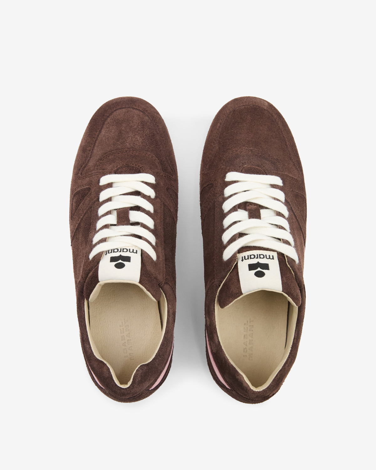 Senny Low Sneakers Woman Chocolate | ISABEL MARANT Official online