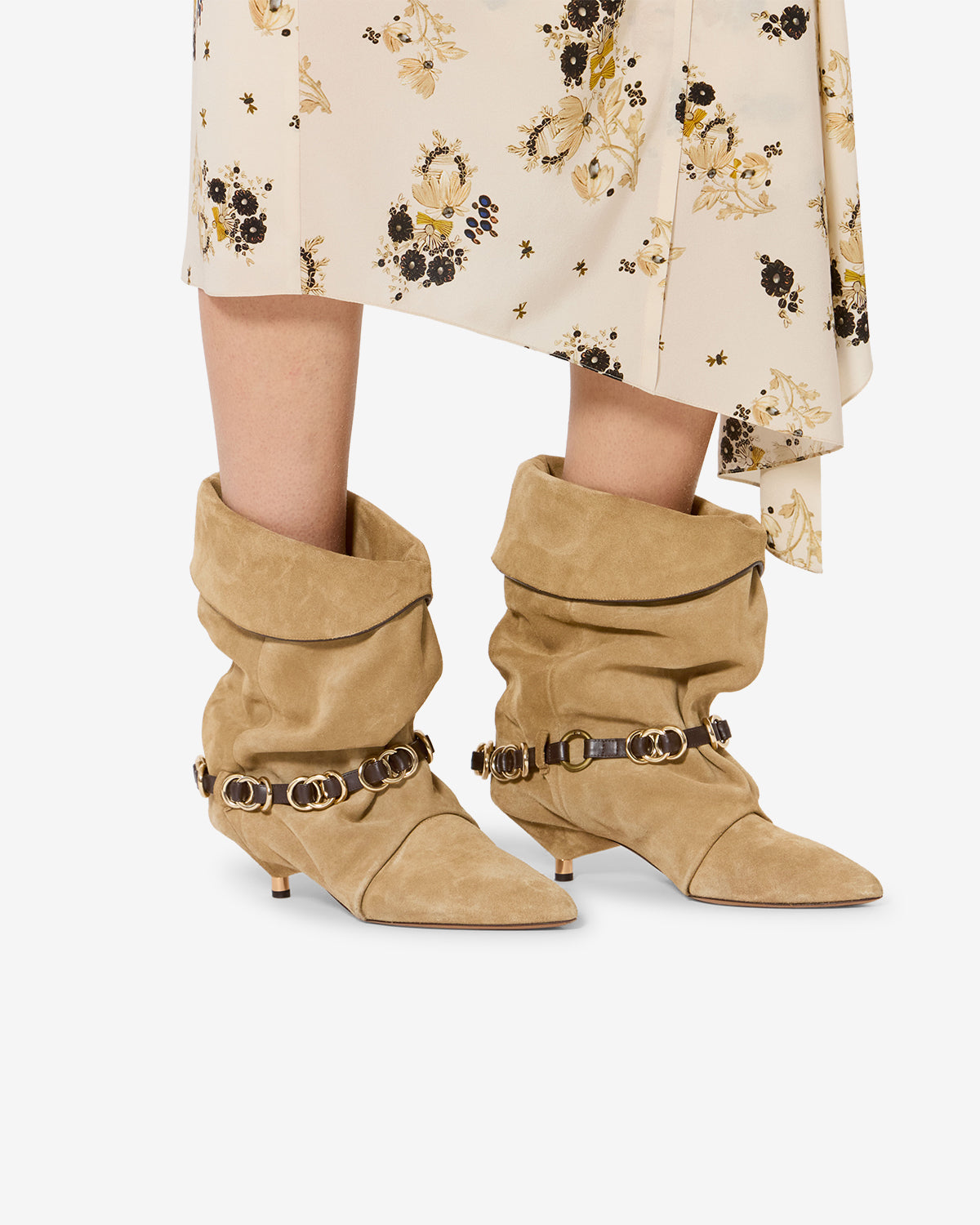 Edrik Rings ankle boots Woman taupe | ISABEL MARANT Official