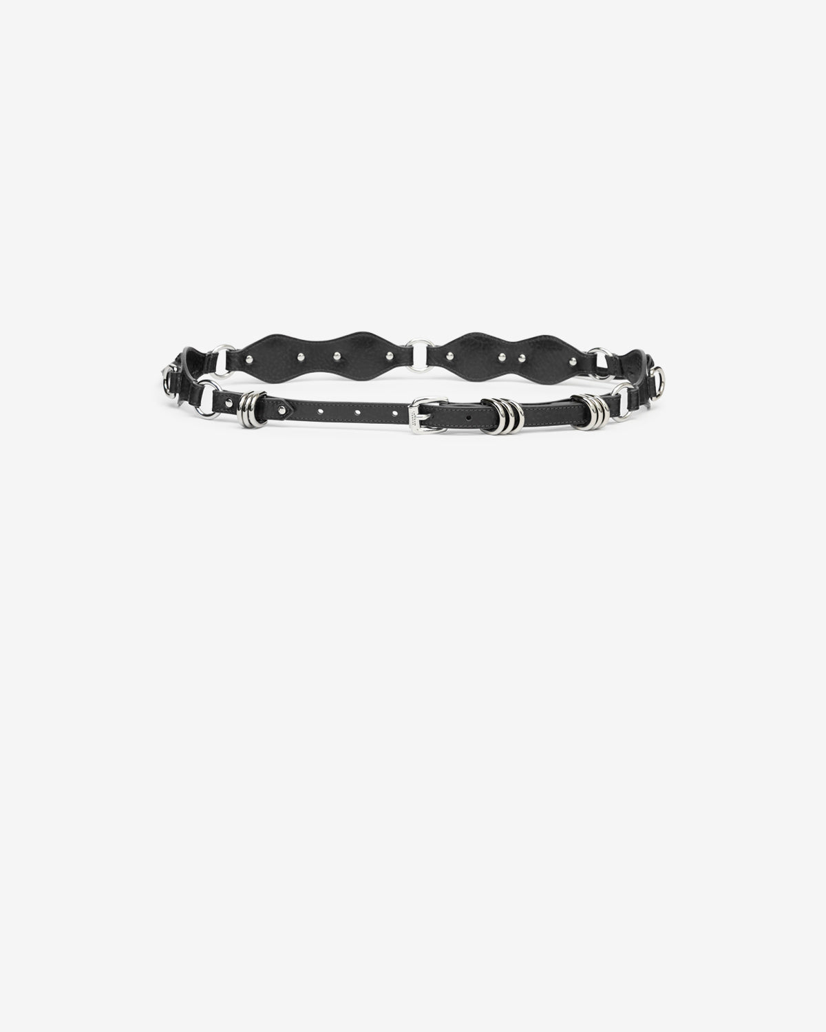 〓ISABEL MARANT〓 レザー プリーツ フリル ワイド ベルト Designer
