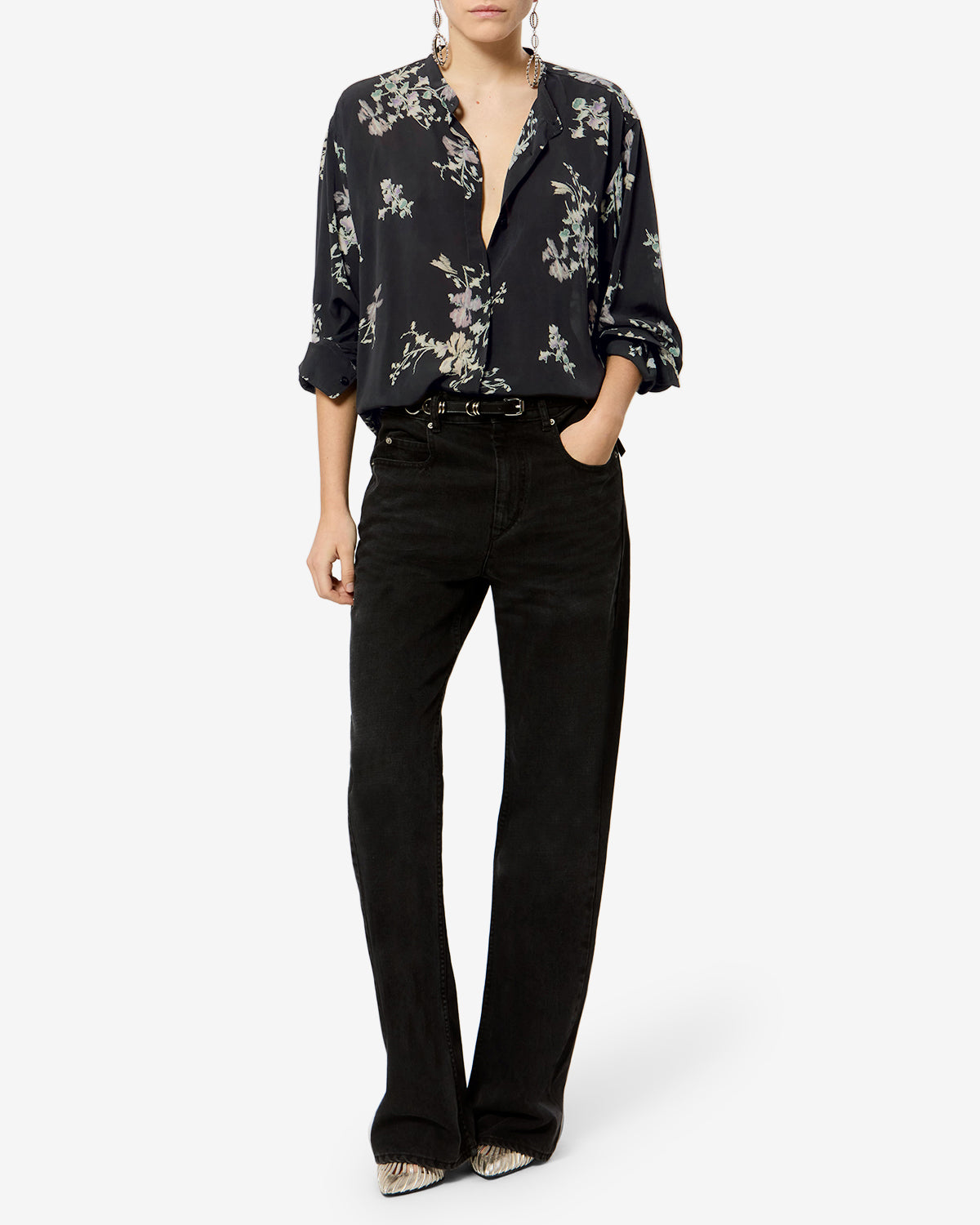 Catchell Top Woman black | ISABEL MARANT Official online store