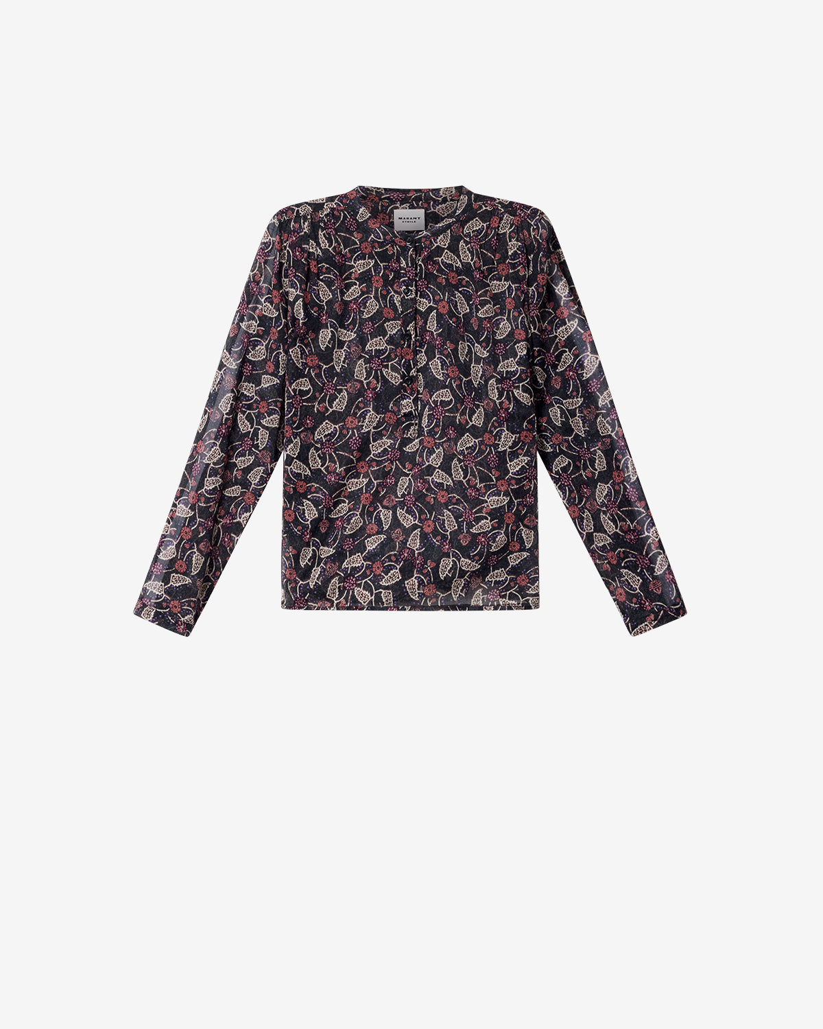 Maria Top Woman Black/Raspberry | ISABEL MARANT Official online store