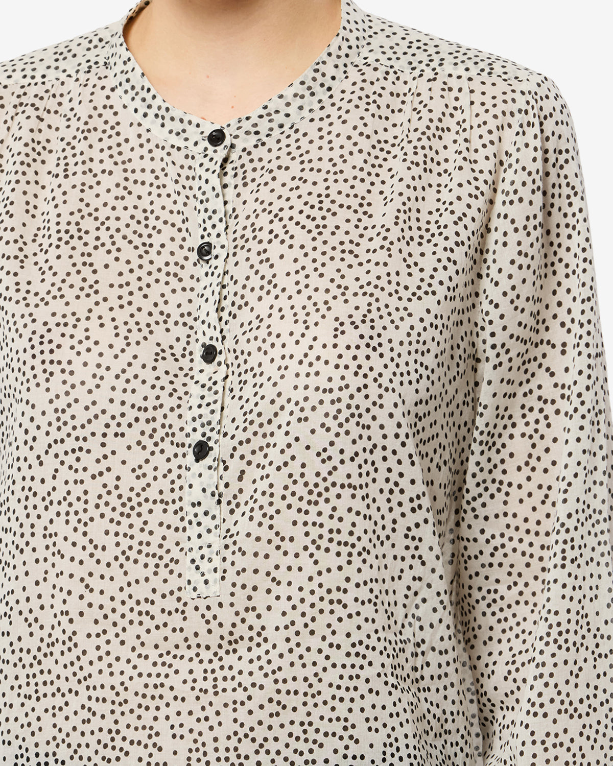 Maria Top Woman ecru and black | ISABEL MARANT Official online store