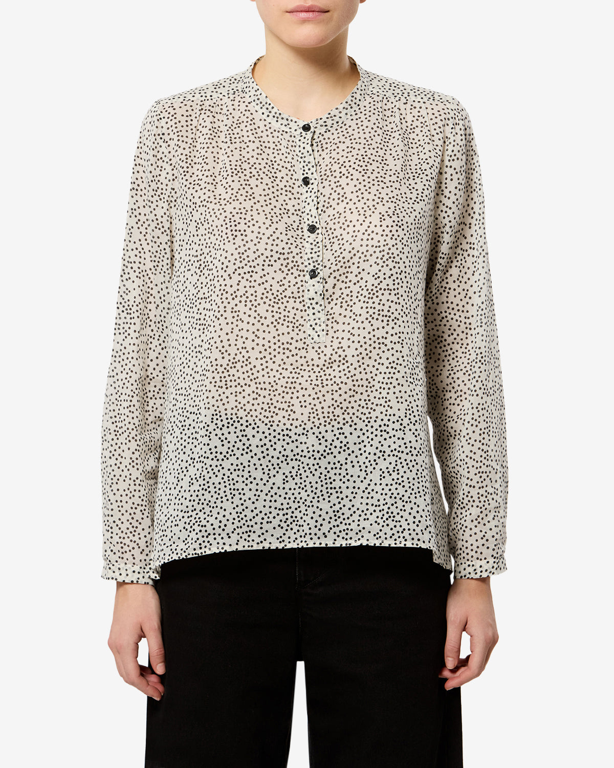 ポン　MARNO Maria blouse Maria Top Woman ecru and black | ISABEL MARANT Official online store