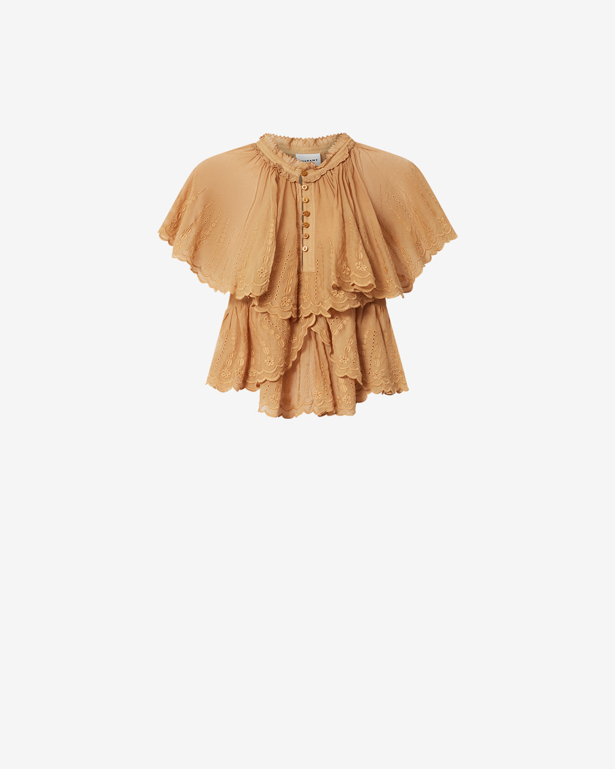 ISABEL MARANT ヨガ　ピラティス トップス　ロンハーマン Lorna Top Woman caramel | ISABEL MARANT Official online store