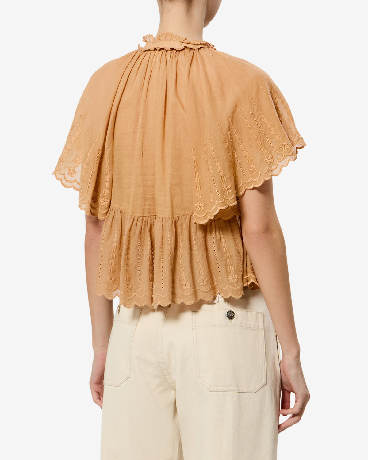 Lorna Top Woman caramel | ISABEL MARANT Official online store