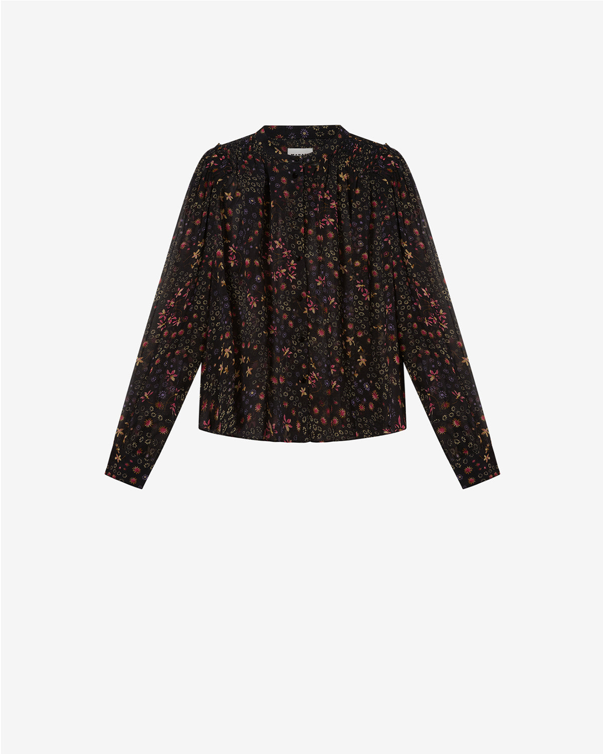 Florine Top Woman black and ecru | ISABEL MARANT Official online store