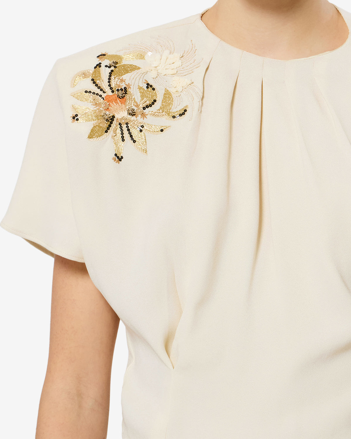 Sakine Top Woman ecru | ISABEL MARANT Official online store