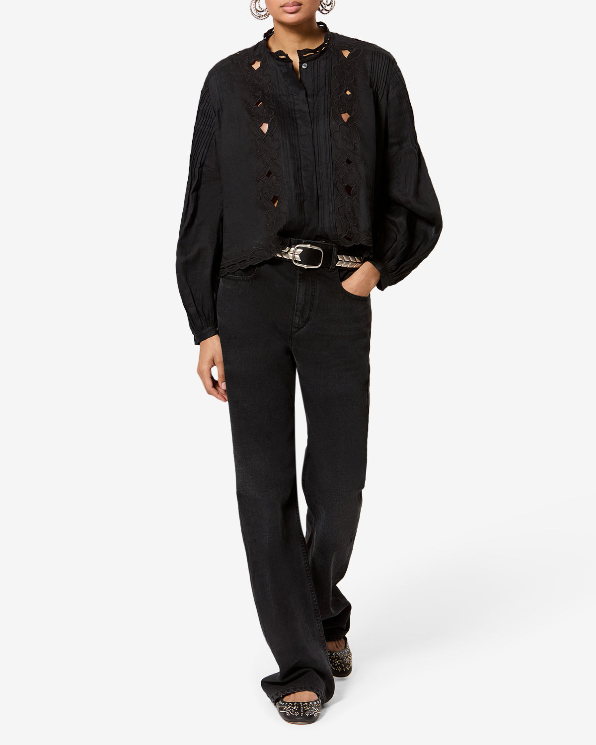 Rubra Top Woman black | ISABEL MARANT Official online store