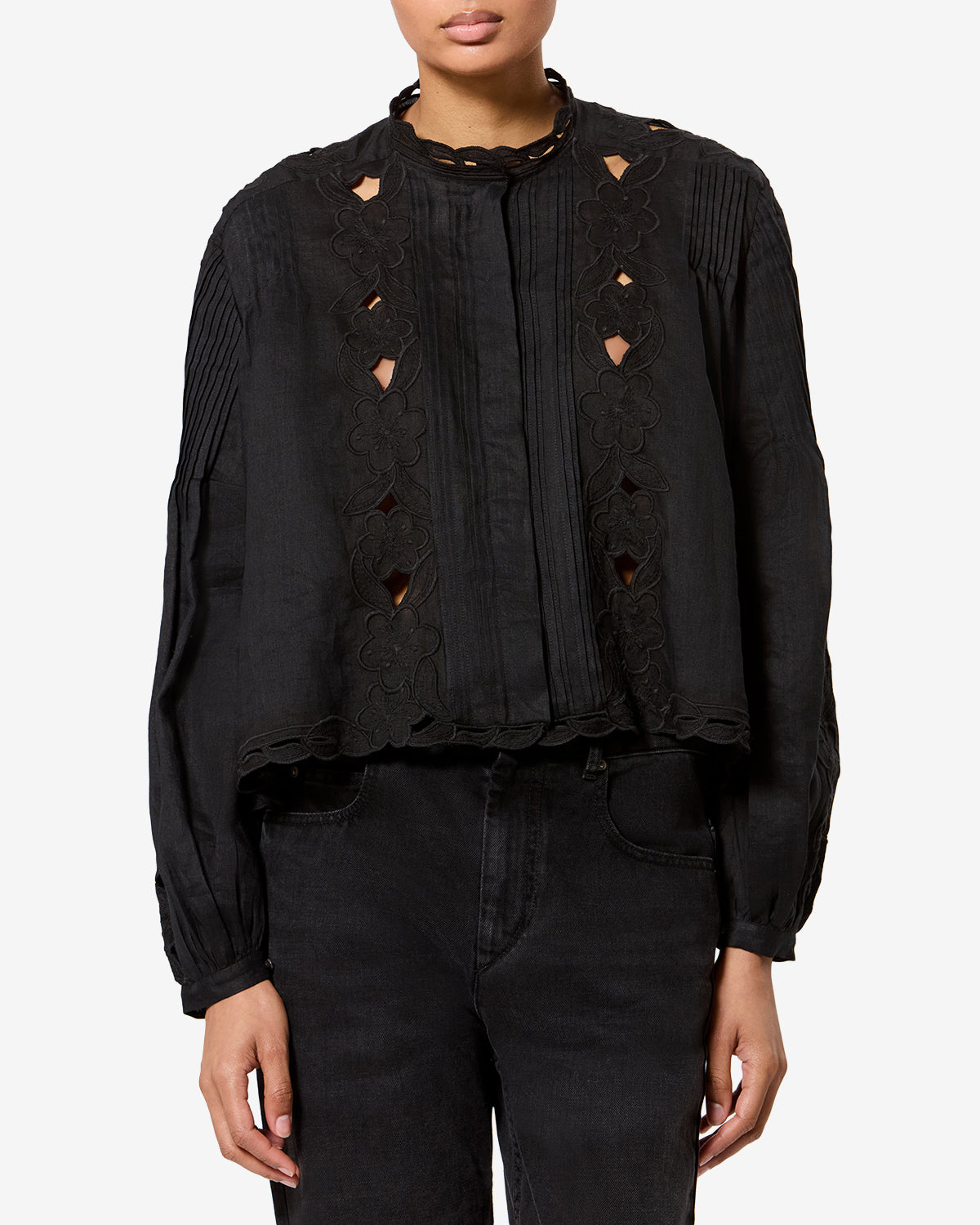 Rubra Top Woman black | ISABEL MARANT Official online store