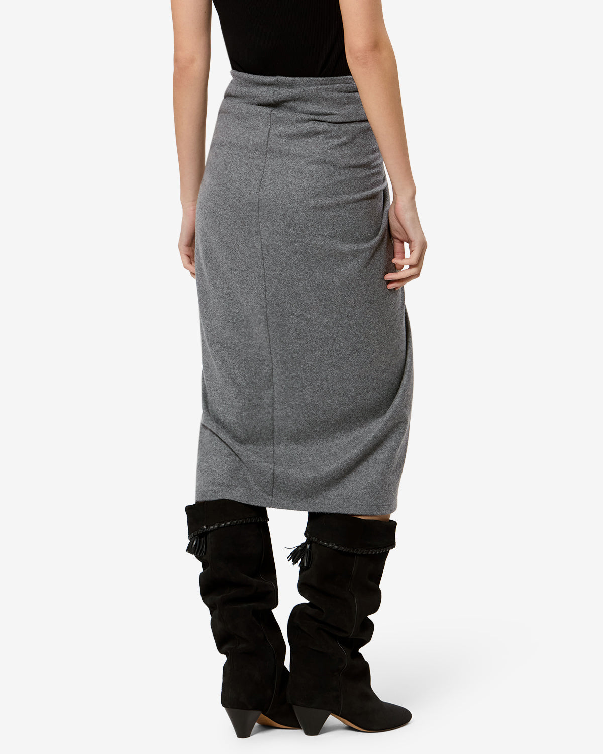 Jeldia Skirt Woman gray | ISABEL MARANT Official online store