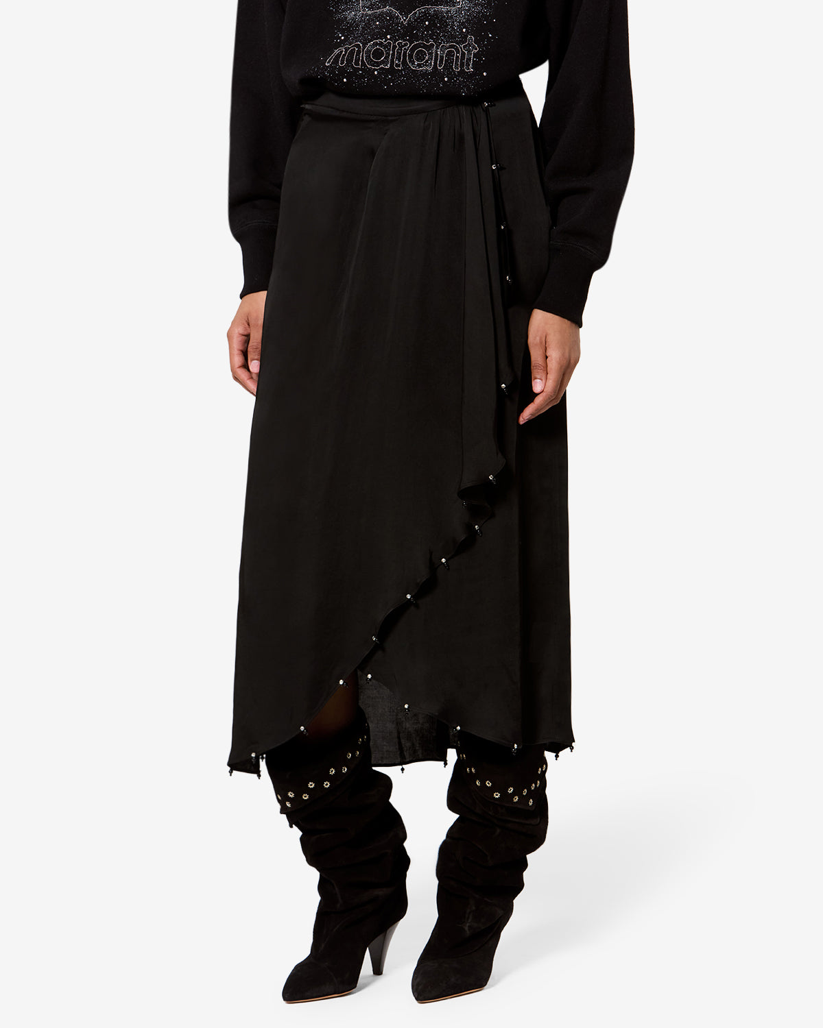 Vanille Skirt Woman black | ISABEL MARANT Official online store