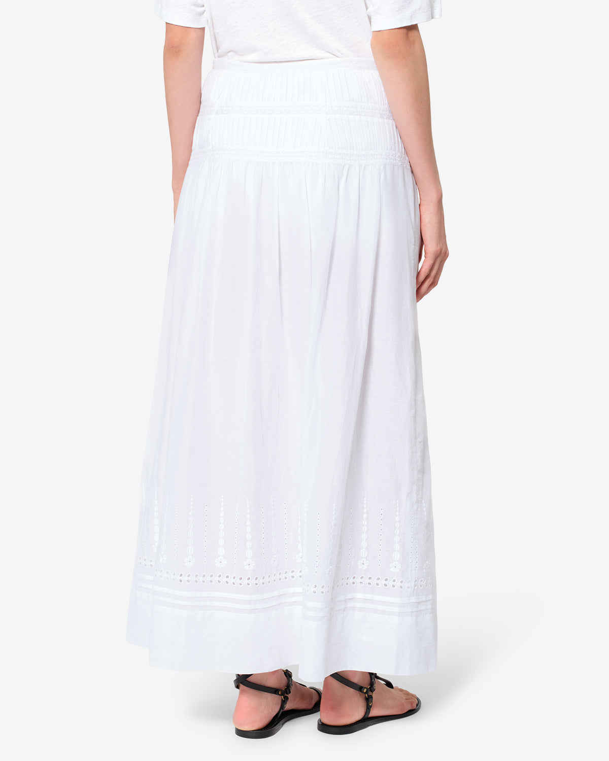 Lorraine Skirt Woman white | ISABEL MARANT Official online store