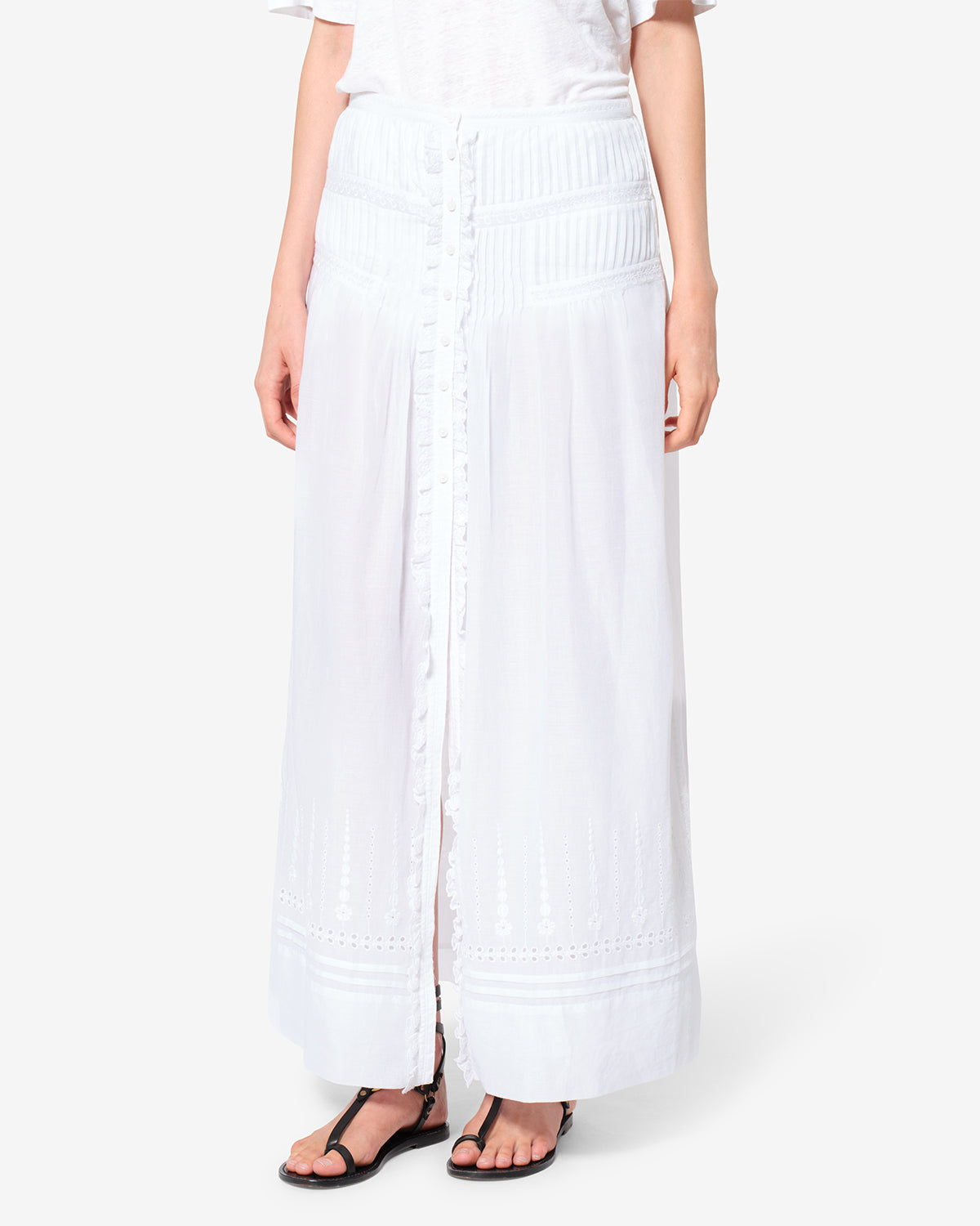 Lorraine Skirt Woman white | ISABEL MARANT Official online store
