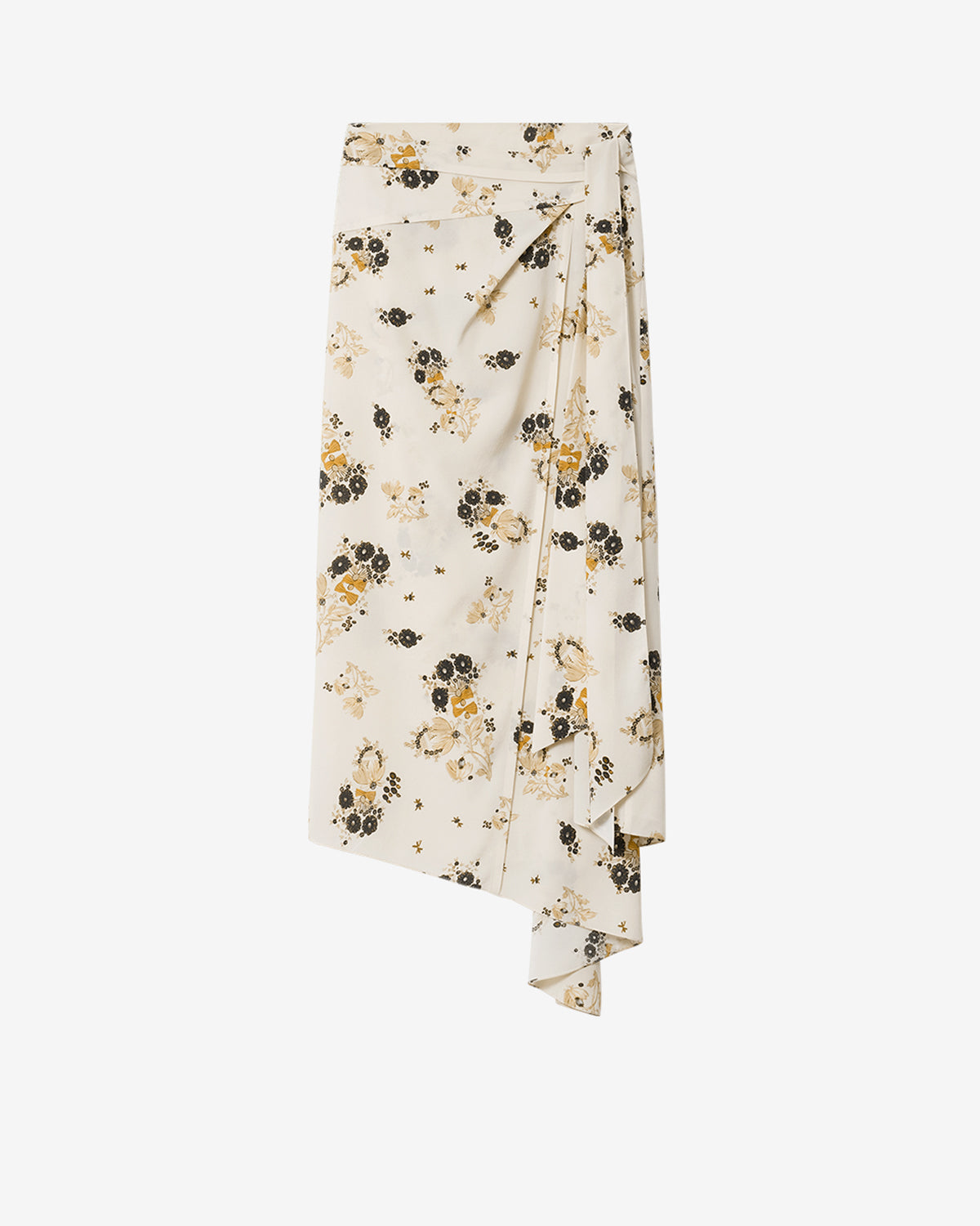 ○ポッキー品です○ISABEL MARANT 花柄スカート36 Faniry silk skirt Woman ecru | ISABEL MARANT Official online store